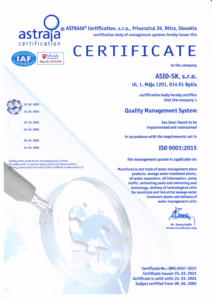ASIO-SK - ISO Certificate