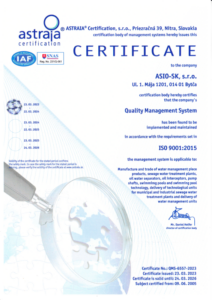 ASIO-SK - ISO Certificate