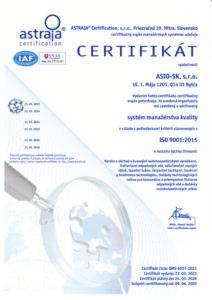 ASIO-SK - ISO Certificate